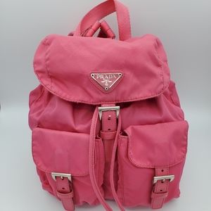 Prada Mini Pink Tessuto Nylon Backpack